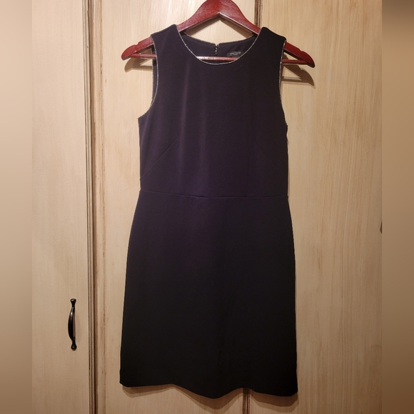 Ann Taylor Dresses & Skirts - Ann Taylor Black Dress with silver beading 4P